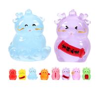 10 Unidades Dragón Oscuridad Mini Escultura