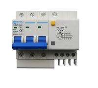 10 unidades DZ47LE-63, interruptor de aire doméstico, disyuntor miniatura 3P+N con protección contra fugas, puerta principal trifásica.(50a)