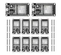 10 unidades ESP32 ESP-32S placa de desarrollo ESP-WROOM-32 módulo 2.4GHz modo dual WiFi + procesador Bluetooth 2 en 1 microcontrolador de doble núcleo chip integrado CP2102 para Arduino IDE