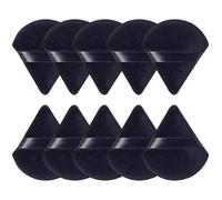 10 unidades esponjas triangulares para polvo suelto y cosméticos líquidos - esponja de felpa, base líquida & BB cream con diseño triangular para aplicación precisa