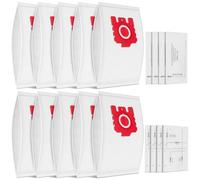 10 unidades FJM 3D Bolsas para aspiradora Miele Hyclean Pure FJM para Complete C1, Compact C1 C2 S4 S6 S241 S290 S300i S500 S700 S4000 S6000 Series con 4 filtros de protección del motor y 4 filtros