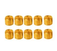 10 unidades Guitarra Control de Volumen Potenciómetro Botones 6 mm Agujero de onda Botón Amplificador para Altavoz Pedal de Efectos Amplificador