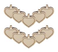 10 Unidades Mini Bastidores de Bordado Colgantes DIY de Madera y Acero | Estilo Vintage y Creativo, para Cadenas y Cadenas de Suéter, Decoración del Hogar y Charms de Móvil