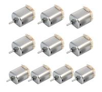 10 unidades Mini Motor DC 1,5 V-6 V Micro130 Motor eléctrico 19500 RPM Potente Motor Magnético para Juguetes Coche Robot DIY Fan Ciencia Proyecto Cortapelos Nariz Motor Vibrador Máquina de burbujas de