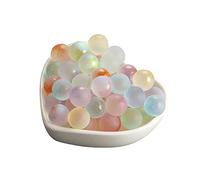 10 unidades NonPorous Magic Color Aspersor dorado brillante perlas sueltas NonPorous Magic Color aspersor dorado brillante perlas sueltas decoración de piedra para el jardín (G, talla única)