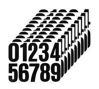 10 Unidades Números Adhesivos de 10 cm para Buzón, Números de Casa, Calcomanías para Señales, Puertas, Coches y Botes de Basura, Visibilidad Diurna y Nocturna