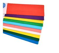 10 unidades Papel crepé, 10 colores, cinta de crepé, multicolor, 50 x 100 cm, cintas crepé para manualidades, serpentinas