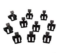 10 unidades para protección de conector RJ45, transparentes y negros, resistentes orejetas para cables de red, accesorios resistentes a las vibraciones para reparación de cables Ethernet (negro)