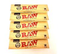 10 unidades Raw Papel Raw King Size Slim Rolling - 5 librillos = 160 papeles ITK _ Trade