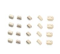 10 unidades SH/1,25/ZH/PH/XH 1,0/1,25/1,5/2,0/2,54 mm, carcasa de aguja angular horizontal/vertical, 2/3/4/5/6/7/8/9/10 piezas(Horizontal,SH1.0_4P)