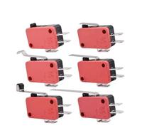 10 unidades V-15 V-151 V-152 V-153 V-154 V-155 V-156-1C25 interruptor de límite de recorrido momentáneo, interruptor de palanca de rodillo SPDT 1NO1NC(V-15-1C25)