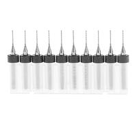 10 Unids 0.9mm Brocas de acero de tungsteno Twist Brocas de carburo Fresado Brocas de 3.175mm Shank