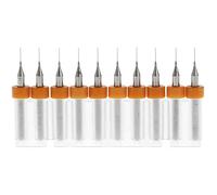 10 Unids 1.0mm Brocas de acero de tungsteno Twist Brocas de carburo Fresado Brocas 3.175mm Shank