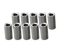 10 unids/10.2 cm Square Drive to /10.2 cm Hex Shank Adapter Socket Converter Set, Chrome Vanadium Steel Destornillador Bit Holder para herramientas de mano