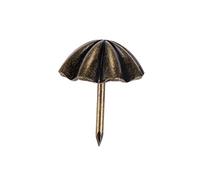 10 unids 20 * 22 mm paraguas/trébol de cuatro hojas Tapicería de tapicería Joyería de madera Caja de madera Sofá Muebles Tachuelas decorativas Tachuelas Pushpin Doorneil DUO ER