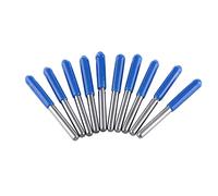 10 unids 3.175mm / 1/8 "End Mill CNC Fresas Rectas Dobles Flautas Rectas Herramientas de Corte