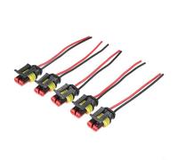 10 unids 5 juegos de conectores eléctricos automotrices impermeables macho hembra kit de terminales con alta conductividad y diseño