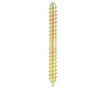 10 unids 6 * 60 mm tornillo de espiga de doble terminación pernos roscados autorroscantes carpintería muebles conector pernos prisioneros barras