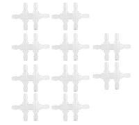 10 UNIDS 6 Vías Adaptador de Tubería de Agua de Acuario Tubo de Junta de Tanque de Peces Conector de Accesorios de Manguera Plástico de Alta Resistencia Transparente Múltiples (4,8 mm)
