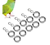 10 UNIDS Anillos de Pie de Pájaro Anti Escape Anillo de Pierna de Loro Pájaros Anillo de Tobillera Anillo de Actividad de Entrenamiento de Moscas al Aire Libre Clip(#6)