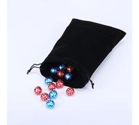 10 Unids Bolsa de terciopelo Bolsas con cordón Bolsas de embalaje de exhibición de regalo de joyería de tamaño pequeño Bolsas de regalo de boda de Navidad amp; Bolsas-negro,6.5x8.5cm