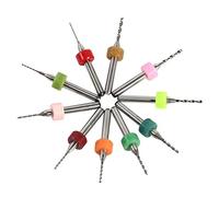 10 Unids Brocas De Taladro De PCB Cementadas Bits De Taladro 0.6-1.5mm Micro Para Placa De Circuito Impresión CNC Para Perforación Precisa De Tarjetas Electrónicas