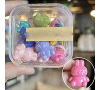 10 unids/caja Coreana Linda Bola Bandas de Goma para el Cabello para Bebé Niña Estrella Lazos Elásticos para el Cabello Niño Año Rojo Amor Cuerda para el Cabello Regalo de Joyería-color 7
