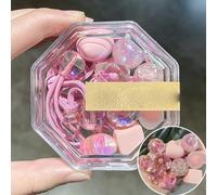 10 unids/caja Coreana Linda Bola Bandas de Goma para el Cabello para Bebé Niña Estrella Lazos Elásticos para el Cabello Niño Año Rojo Amor Cuerda para el Cabello Regalo de Joyería-color 6