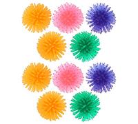 10 Unids Cat Toy Ball TPR Toy Balls Set Colorful Pet Toy Ball Soft Kitten Ball Toy Cat Chew Ball Portable Pet Interactive Toy Ball para Puppy Kitten