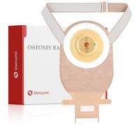 10 unids convexa bolsas de colostomía con un cinturón, bolsas de colostomía, bolsa de ostomía de una pieza para piel rugosa irregular Corte 15-45mm