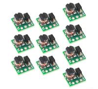 10 unids DC-DC Boost Converter Module 5V 3.3V Salida 150kHz Fuente de alimentación eficiente para proyectos electrónicos de placa de desarrollo Verde (5V)