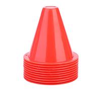 10 unids Deporte Conos, 8cm plástico Agility Field Marker formación tráfico Conos Equipo de perforación de fútbol para Patinaje práctica de Baloncesto taladros (Rojo)