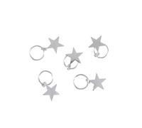 10 unids estrella trenza Clips para las mujeres Niñas oro joyería puños dreadlock Colgantes clip decoración Amuletos pelo Utensilios