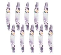 10 unids limas de uñas profesionales tabla de esmeril lima de uñas para uñas naturales 100/180 grano lima uñas acrílico manicura herramienta