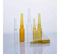 10 unids/Lote 1/2/5/10/20ml (Arco/Transparente) Botella de ampolla de Vidrio el Vial de ampolla de medicamento (Size : 5ml Transparent)