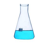 10 unids/lote 100mL matraz cónico de vidrio química matraz Erlenmeyer borosilicato equipo de laboratorio de resistencia a altas temperaturas(100ml 10pcs)