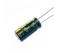 10 unids/lote 10V 2200UF condensador electrolítico de aluminio tamaño 10X20mm 2200UF 10v 20%
