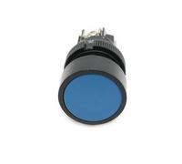 10 unids/lote 22mm momentáneo Mini interruptor de botón redondo tornillo redondo rojo verde azul NO + NC XB2-EA142 XB2-EA131 XB2-EA121(Blue-NO.NC)