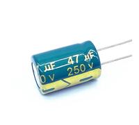 10 unids/lote 250v 47UF condensador electrolítico de aluminio tamaño 13 * 20 20%