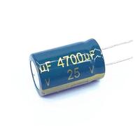 10 unids/lote 25V 4700UF Low ESR/Impedancia Condensador electrolítico de aluminio Tamaño 16 x 25 4700UF25V 20%(10PCS)