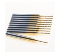 10 unids/lote 3.175 * 1,0 * 7 MM fresas de extremo recubiertas de titanio, fresa de extremo de PCB de carburo, mecanizado de precisión CNC, plástico
