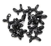 10 unids/Lote 3D Globo Perro Metal Colgantes Y Colgantes Penden