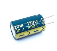 10 unids/lote 400V 120UF baja impedancia 400V120UF aluminio condensador electrolítico tamaño 18 x 30 20% (2 piezas)