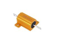 10 unids/lote 5W 10W 25W carcasa de Metal de potencia de aluminio resistencia bobinada 0,01-30K 0,1 0,25 1 2 3 4 5 6 8 10 100 1K Ohm RX24(25W 400R)