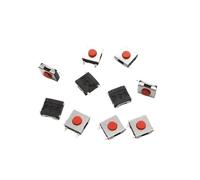 10 unids/lote 6 * 6 interruptor botón táctil altura 2,5~5MM interruptor 6x6x2,7 3,1 3,4 3,7 4,3 interruptor(Red P4F H2.7MM)