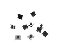 10 unids/lote 6 * 6 interruptor botón táctil altura 2,5~5MM interruptor 6x6x2,7 3,1 3,4 3,7 4,3 interruptor(Black P4F H3.4MM)