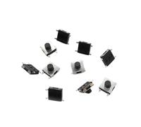 10 unids/lote 6 * 6 interruptor botón táctil altura 2,5~5MM interruptor 6x6x2,7 3,1 3,4 3,7 4,3 interruptor(Black P4F H4.3MM)