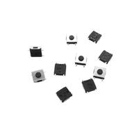 10 unids/lote 6 * 6 interruptor botón táctil altura 2,5~5MM interruptor 6x6x2,7 3,1 3,4 3,7 4,3 interruptor(Black P4F H2.7MM)