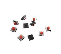 10 unids/lote 6 * 6 interruptor botón táctil altura 2,5~5MM interruptor 6x6x2,7 3,1 3,4 3,7 4,3 interruptor(Red P4F H3.7MM)