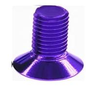 10 unids/lote 7075 tornillos Allen de aluminio M3 M4 M5 M6x6/8/10/12/14/16 pernos de cabeza avellanada hexagonal plana Color anodizado(Purple,10PCS_M4X10MM)